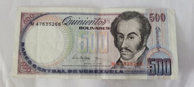 Venezuela 500 Bolivares 1995 foto