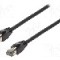 Cablu patch cord, Cat 8.1, lungime 10m, S/FTP, LOGILINK - CQ8093S