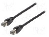 Cablu patch cord, Cat 8.1, lungime 10m, S/FTP, LOGILINK - CQ8093S