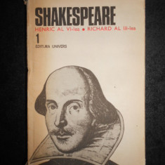 WILLIAM SHAKESPEARE - OPERE volumul 1 (1982, editie cartonata)