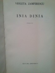 Violeta Zamfirescu - Inia Dinia (Editia: 1971) foto