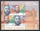 Romania 2020 Mi 7754/55 bl 843 MNH - LP 2299a Rafael - 500 ani de la moarte, Nestampilat