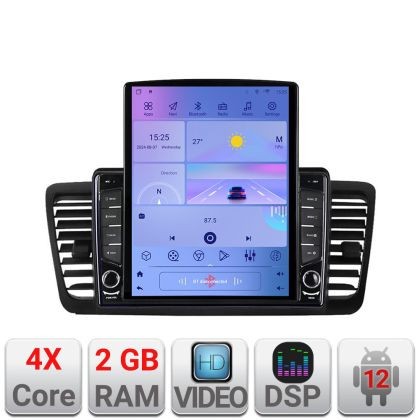Navigatie Subaru Outback Legacy K-SU02 ecran tip TESLA 9.7&quot; cu Android Radio Bluetooth Internet GPS WIFI 2+32 DSP Quad CarStore Technology