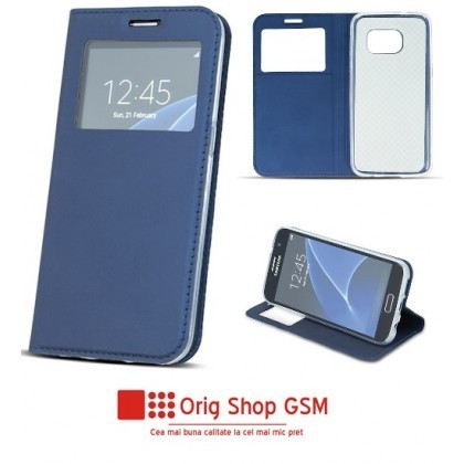 Husa Flip Carte Smart Look Samsung G970 Galaxy S10e Blue