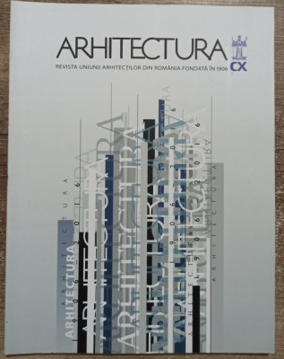 Arhitectura (revista Uniunii Arhitectilor)// nr. 5-6 din 2016 foto