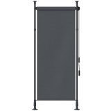 Outsunny Stor manual retractabil pe picior lungime reglabilă manivelă instalare fără găurire metal aluminiu poliester gri &icirc;nchis | Aosom Romania