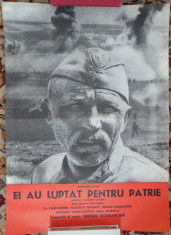 Afis film , Ei au luptat pentru patrie de Serghei Bondarciuk ,1975 , nota 8 IMDB foto