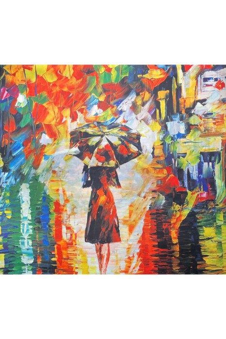 Esarfa patrata FP dama, Dacali, rosu/ albastru, 70x70 cm