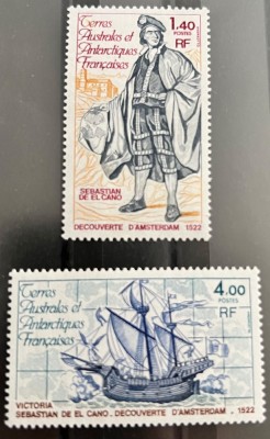 1980. Sebastian de El Cano (Discoverer of Amsterdam Island) foto