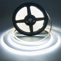 Kit banda LED, rola 2 metri, senzor de miscare 150-15 secunde, alb
