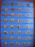 HOPCT LOT NR 28 - OAMENI CELEBRI-32 BUC-ETICHETE VECHI DE TRABUCURI / CIGARS LEBELS -COLECTIE DE LUX-LITHO