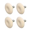 Picior pentru mobila &Oslash; 36 mm, filet M6 x 12 mm, alb, 4 buc / set