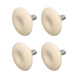 Cumpara ieftin Picior pentru mobila &Oslash; 36 mm, filet M6 x 12 mm, alb, 4 buc / set
