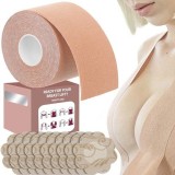 Cumpara ieftin Banda modelatoare pentru sustinerea bustului, 5 m x 5 cm, extensie 180%, impermeabila, 10 protectii pentru mameloane