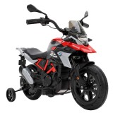 AIYAPLAY Motocicletă electrică pentru copii BMW G310 GS 12V, 3-8 ani, baterie litiu, roți ajutătoare detașabile, roșie | Aosom Romania