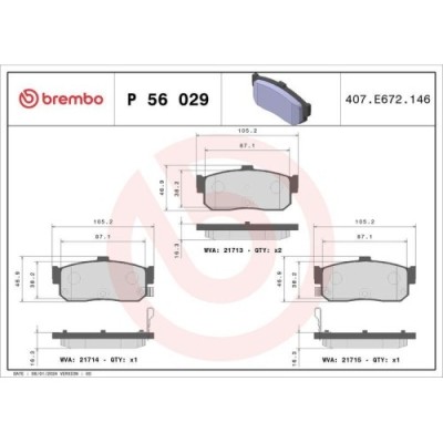 Placute frana Infiniti I30; Nissan 100nx (B13), Almera I (N15), Almera I Hatchback (N15), Almera 2 (N16), Almera 2 Hatchback (N16), Bluebird (U13, Ma foto