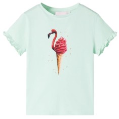 Tricou pentru copii, verde mentă deschis, 140 10808