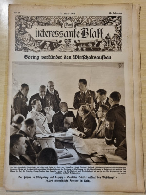 revista nazista austria 31 mai 1938-foto goring,gobbles,hitler,himmler foto