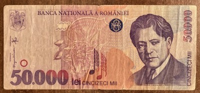 B11 36 - Bancnota foarte veche - Romania - 50000 lei - emisiune 1996 foto
