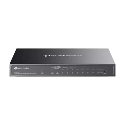 Switch 8 porturi RJ45 1G PoE, 1 x RJ45 1G, 1 x combo SFP/RJ45 1G, Easy Managed - TP-Link Omada ES210GMP foto