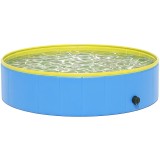 PawHut Piscină pliabilă pentru c&acirc;ini pentru rase mari și medii, cu podea antiderapantă pentru rațe, interior și exterior, 120x30cm | Aosom Romania