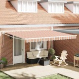 VidaXL Marcaj retractabil automată cu dungi colorate 450x300 cm