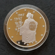 Moneda de argint - 10 Diners 1997 "Treaty of Rome", Andorra - Proof - A 3443