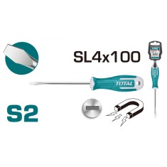 Surubelnita dreapta Total industrial - 4.0mm - 100mm S2
