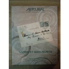 ARTCURIAL, BRIEST-POULAIN-F.TAJAN- LIVRES ET MANUSCRITS