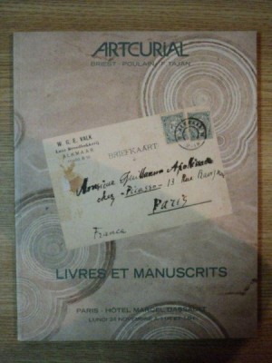 ARTCURIAL, BRIEST-POULAIN-F.TAJAN- LIVRES ET MANUSCRITS foto