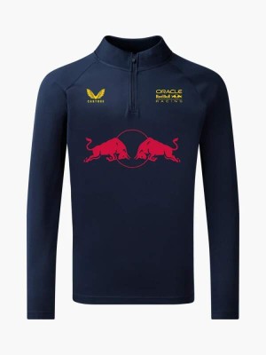 Red Bull Racing hanorac de bărbați zip Sports navy F1 Team 2024 - XL foto
