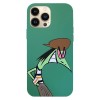 Husa compatibila cu Apple iPhone 14 model Snake The Ganggreen Gang, Silicon, TPU, Viceversa, Transparent, Carcasa