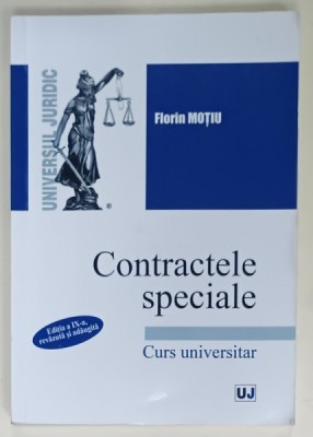 CONTRACTELE SPECIALE , CURS UNIVERSITAR de FLORIN MOTIU , 2023 foto