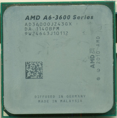 Procesor FM1 AMD A6-3600 Quad-Core 2.10GHz- AD3600OJZ43GX foto