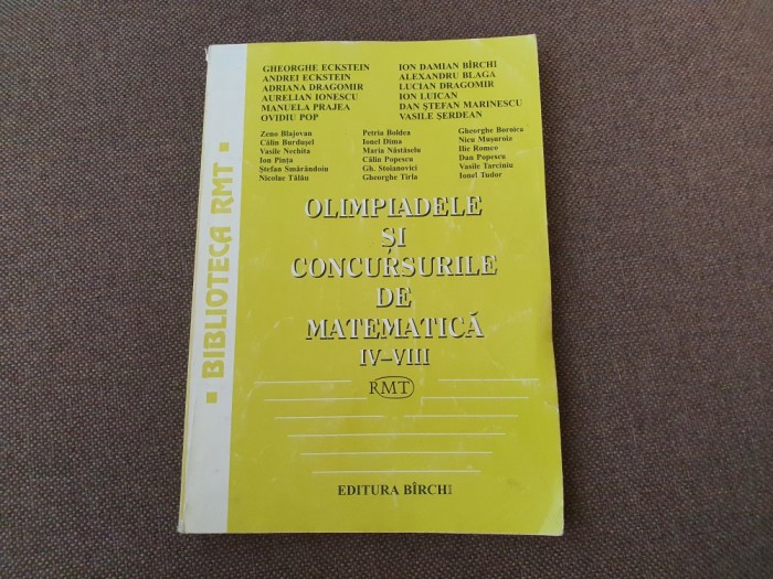 OLIMPIADELE SI CONCURSURILE DE MATEMATICA 2007 CLASELE IV-VIII