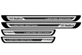 Set 4 stickere protectii praguri gri pentru Audi A6