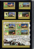 Harti, castele, Stemele Dunării I, serie + bloc de 4 timbre, 2010, LP 1863+ 1863a, MNH