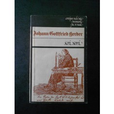 JOHANN GOTTFRIED HERDER - SCRISORI