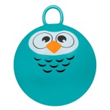 Minge de Sărit, Model Bufniță, Culoare Verde Marin, Diametru 45cm, Material PVC