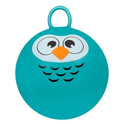 Minge de Sărit, Model Bufniță, Culoare Verde Marin, Diametru 45cm, Material PVC foto