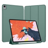 Husa iPad Pro 2018 12.9 A1876A1983 Techsuit Flex Trifold Pen, verde inchis