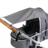 Copertina Solara Impermeabila Malatec, Gri - Protectie UV, Ploaie Usoara, Ventilatie - Poliester, 105g, 52x36x72cm