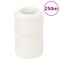 vidaXL Fr&acirc;nghie de barcă, alb complet, 2 mm, 250 m, polipropilenă
