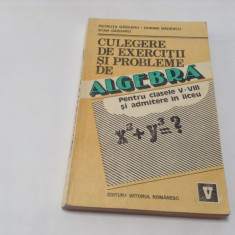 Culegere de algebra pt clasele V-VIII si admitere in liceu de Petruta Gazdaru