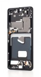 Mijloc Carcasa Samsung Galaxy S21 Ultra 5G Phantom Negru Originala