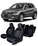 Cumpara ieftin Huse scaune dedicate VW TIGUAN 2012-2016 (Bancheta fractionata si huse cotiere)