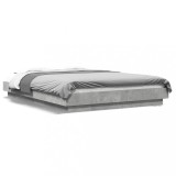 Cumpara ieftin Cadru de pat, gri beton, 120x200 cm, lemn prelucrat