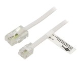 Cablu telefon Goobay 10m alb RJ11 RJ45 cod 93059
