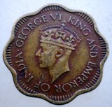 1.629 CEYLON SRI LANKA COLONIE BRITANICA GEORGE VI 10 CENTS 1944