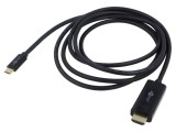 Cablu DisplayPort la USB-C 3m negru Goobay PVC aurit 4K UHD